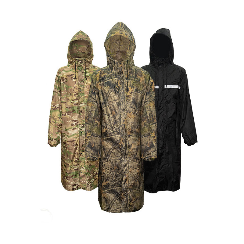 Fishing Rain Suit - Camouflage Long Raincoat for Men Tactics