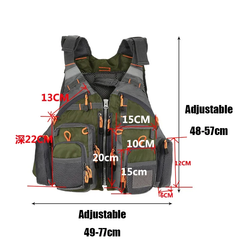 Adjustable Fishing Vest Breath - огляд і ціна Fishing Jacket Waterproof