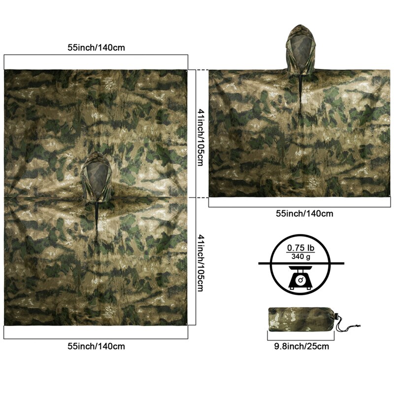 MENFLY ATFG Moss Camouflage Ta - огляд і ціна Fishing Rain Suit