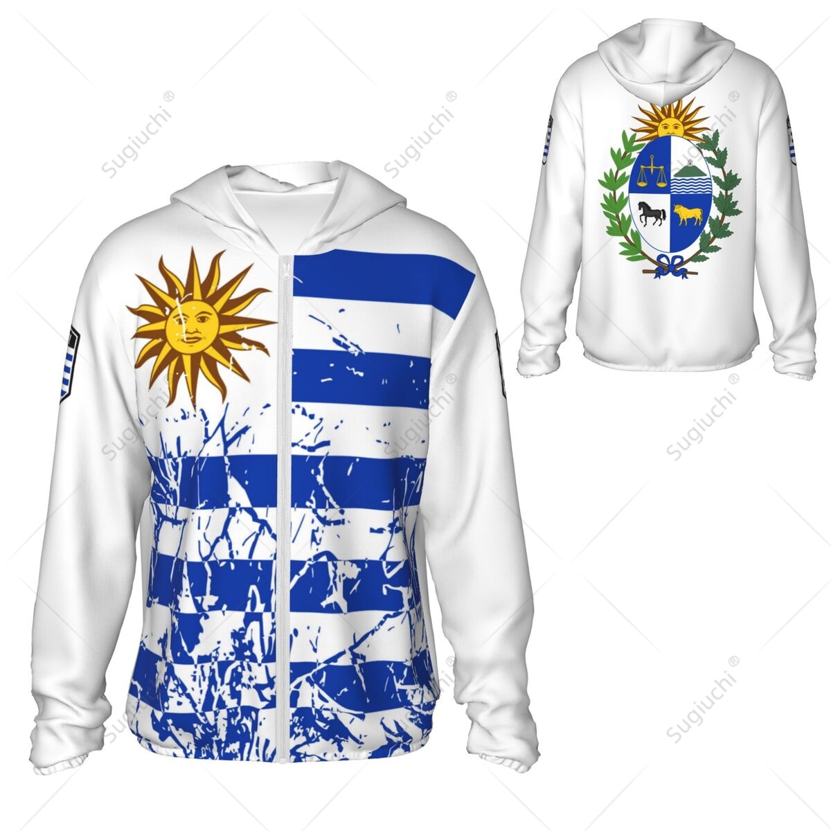 Uruguay Flag Sun Protection Ho - огляд і ціна Fishing Hoodie