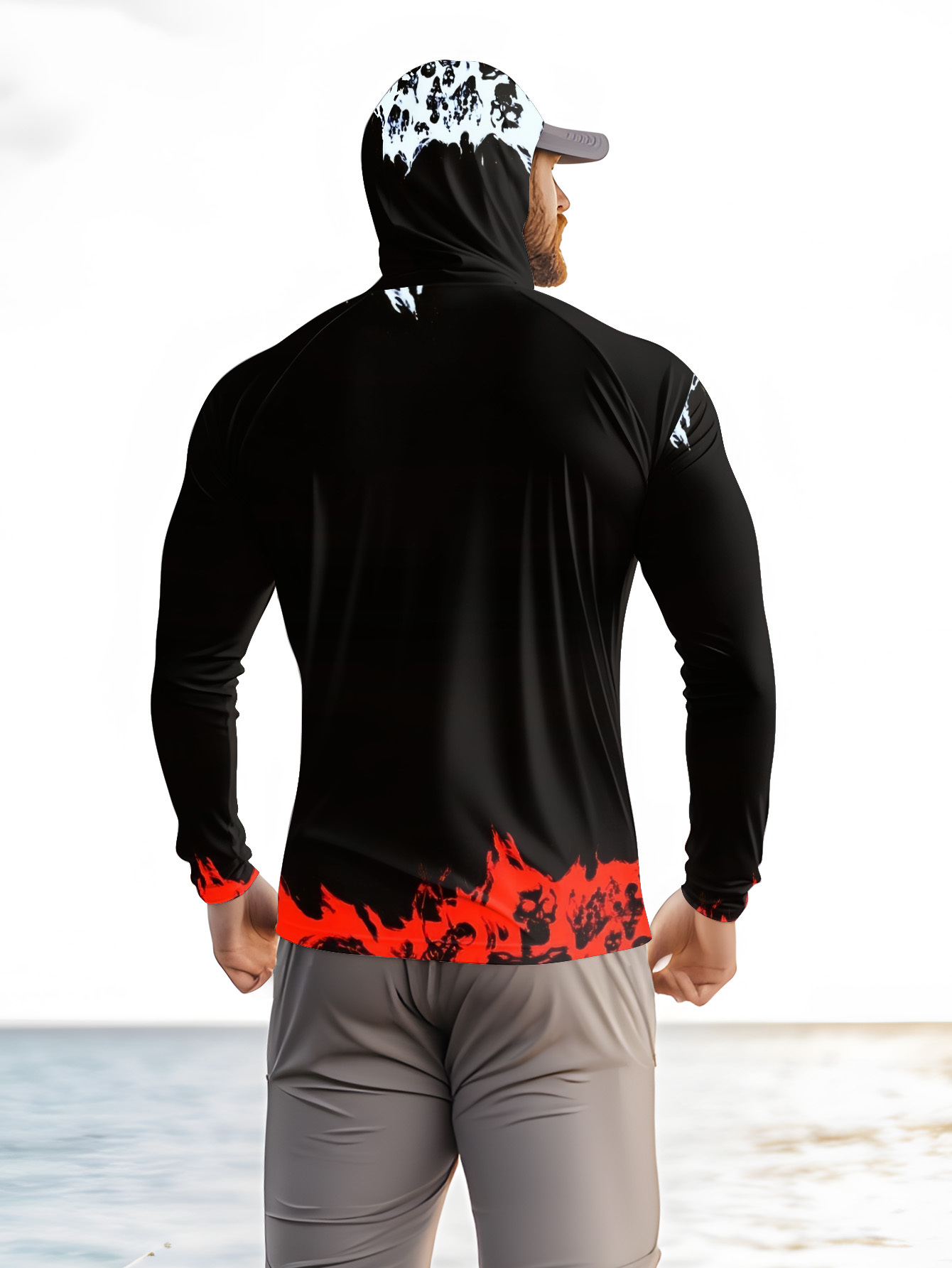 Men Hood Fishing Shirt long sl - огляд і ціна Fishing Hoodie