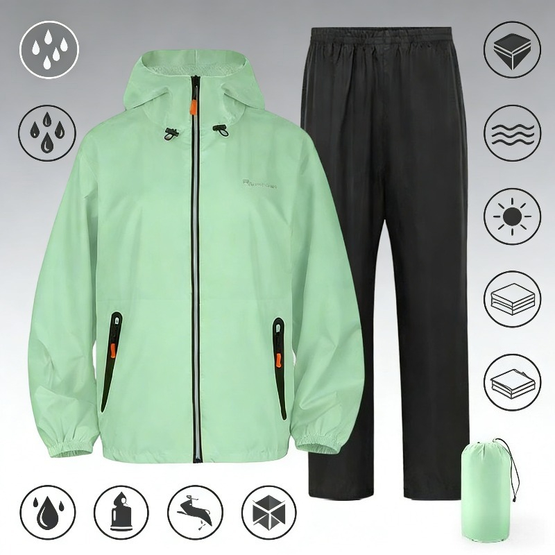 Waterproof Rain Suit Set Full  - огляд і ціна Fishing Rain Suit