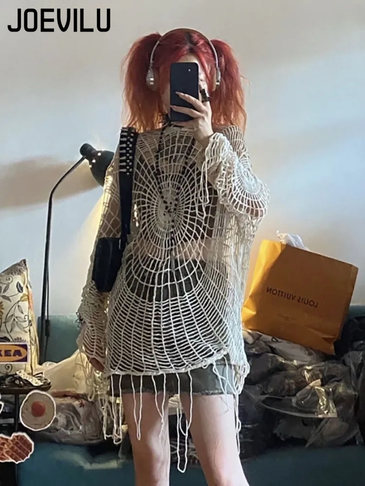 JOEVILU Hollow Knit Hooded Top - огляд і ціна Fishing Hoodie