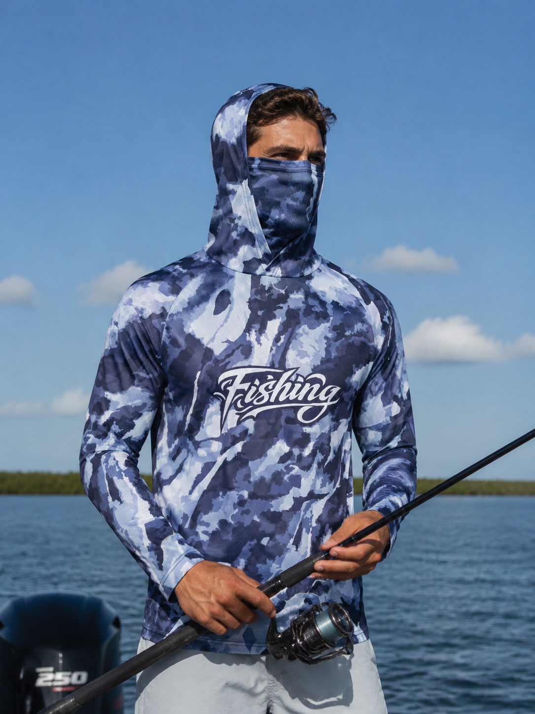 Fishing Shirt Hooded Men Fishi - огляд і ціна Fishing Mask Sun Protection